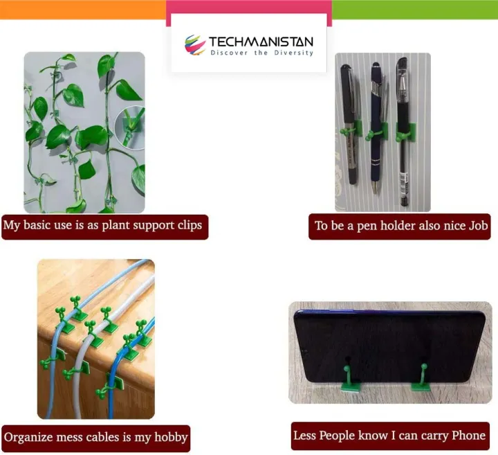 Techmanistan%20Pack%20of%2010%20-%20Self-Adhesive%20Plant%20Climbing%20Wall%20Fixture%20Clips,%20Vine%20Fixer%20Invisible%20Hook%20Plants%20Traction%20Clip%20-%20Image%206