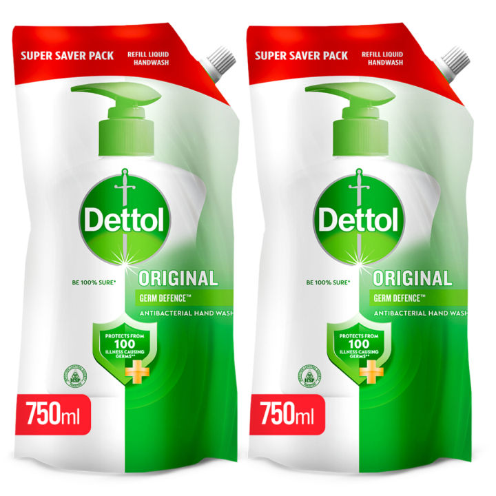 Dettol Handwash Refill Original 750ml - Pack of 2
