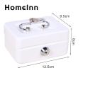 Secure Cash Storage Secure Mini Cash Box with Lock Keys Portable Metal Safe for Jewelry Cash Shock-proof Container for Mini Cash Box with Handle. 