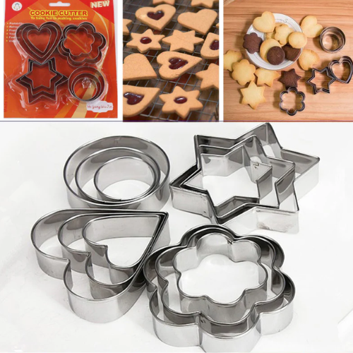 Cookie Cutters – Round & Fun Plastic Shapes with Sturdy Handles, Cookie Cutter Set for Baking, Christmas, Valentine’s, and Kids’ Crafts"