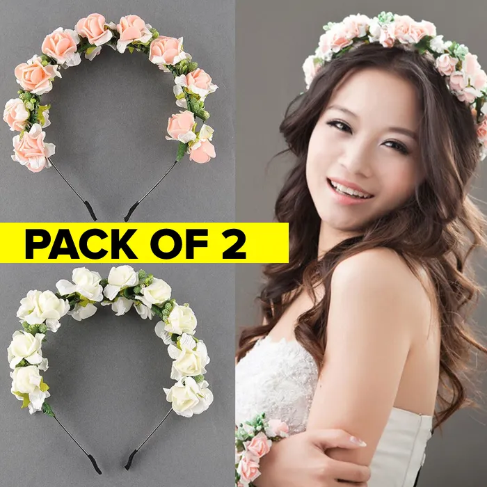 Pack%20of%202%20Flower%20Headbands%20White%20Bridal%20and%20Party%20Crown%20-%20Image%204