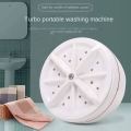 Mini Turbine Washing Machine – Portable USB Ultrasonic Washer for Clothes, Travel, and Small Laundry Loads. 