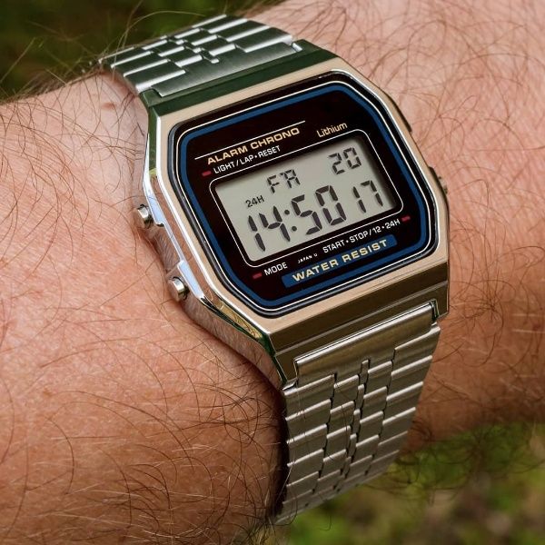 Digital Vintage Stainless Steel And Silicon Strap Wrist Watch For Men's/Boy's/Girl's | Waterproof