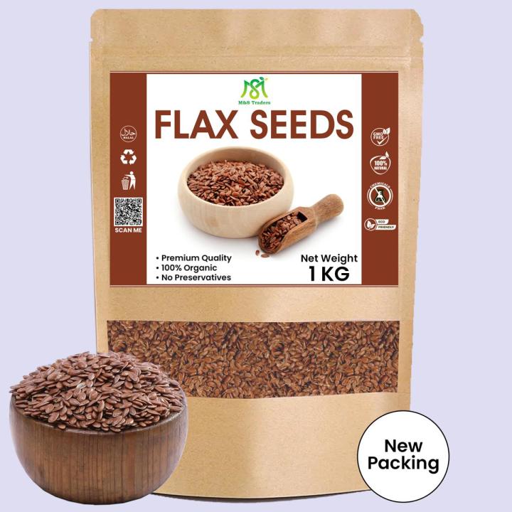 Organic Premium Quality Flax Seeds 1 Kg