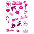 Barbie Stickers for Laptop Car Bike Phone Stickers 18Pcs Notebook Waterproof Sticker. 