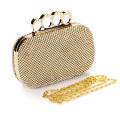 Handmade diamond crown banquet wedding evening clutch. 