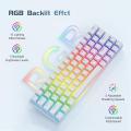 Tezarre Tk63 Pro Hot Swappable ARGB Rechargeable Wired, Wireless 2.4GHz and 3 Modes Bluetooth Gateron Brown Switches Software Supported 60% Mechanical Gaming Keyboard .. 