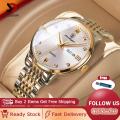 DGSenpi Business Fashion Men Quartz Watch Waterproof Luminous Pointer Luxury Double Calendar Watch Trend Steel Strip Wristwatches for Outdoor Business Travel Exercise. 