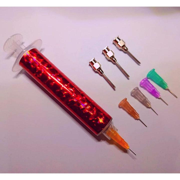 mehndi injection pen with 8 extra needle, create amazing henna designs by henna applicator pen