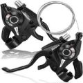 WAKE Bike Gear Shifter,Bicycle Brake Levers Shifter 3x7 21 Speed Shifter with Gear Indicator and V Brake Cable Left Right Brake Lever Shifter Set for Moutain Bike, Road Bike. 