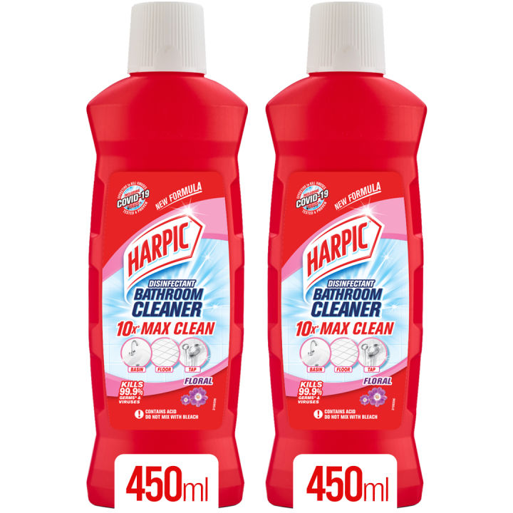 Harpic Bathroom Cleaner Floral 450ml - Pack of 2