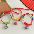 Dragon Boat Festival colorful rope decoration hand-woven bracelet baby finished five-color thread bracelet children's pendant red rope. 