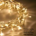 Good Quality 20 ft fancy Golden Yellow Fairy Light String Still - Ideal for Eid Milad Melad Mirror Ring Light Garden Wedding Birthday Party Christmas Home Decoration items Non LED. 