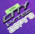 Honda City 2009 Onwards Aspire rear plastic Emblems & sticker 03 PCS. 