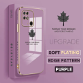 For Xiaomi Redmi 10C - Shiny Maple leaf Plating Square Bumper Phone Case Soft TPU Silicone Shockproof Protective Back Cover For Xiaomi Redmi 10C. 
