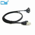 【All Of Me】RJ45 Cable Male to Female 90 Right angle bend Up Downed Panel Mount Ethernet LAN Extension Extender Cable Cord 1m/3ft 1.5m/5ft. 