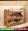 Wooden Shoe Rack Folding Shoe Rack Multi purpose Shoe Rack Storage Organizers 3-4-5 Shelfs. 