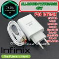 Infinix_ 45W Charger Super Fast Charging-Power Adapter 6A USB C Cable-For Tenco Infinix Note 10 11 12 20 30 Pro ViP 40 30 Pro Zero 30 X Pro Hot 40 30 Pro. 