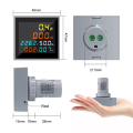 6 in1 Mini Electronic Watt-Hour Meter Voltage Current Power Display Frequency Meter Intelligent Power Monitor. 