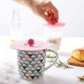 8PCS Silicone Glass Cup Covers Stretch Lids Reusable Anti-Dust Silicone Drink Glass Cup Lids for Tea Cup Glass. 