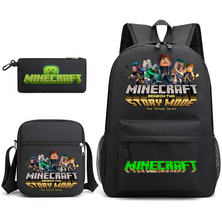 2022%20Top%20Games:%20Minecraft,%20Creeper,%20Backpack,%20Pencil%20Case,%20Shoulder%20Bag,%20Three-Piece%20School%20Bag%20-%20Image%203