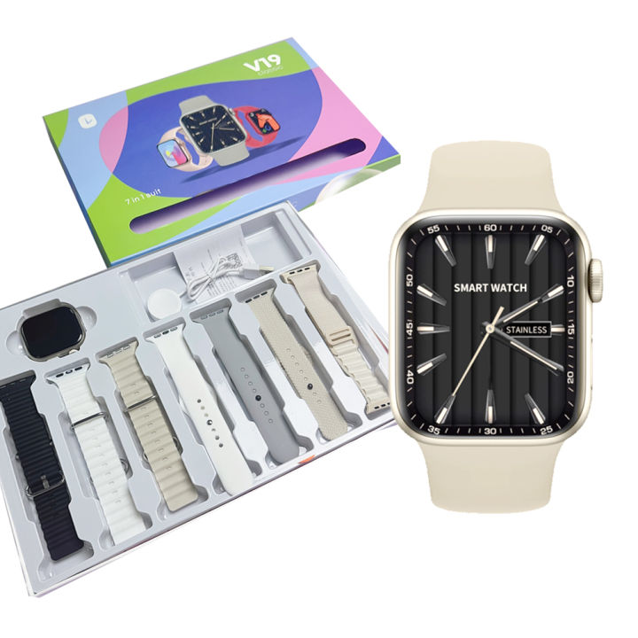 V19 Smart Watch Classic – Timeless Design with Intelligent Health Tracking and Smart Connectivity