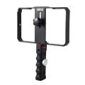 YELANGU Pro Smartphone Video Rig Filmmaking Case Phone Video Stabilizer Grip Mount for IPhone Xs Max XR X 8 Plus Samsung Huawei. 