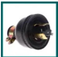 Generator 3 Pin Plug, AC 250V 30A Screw Lock Generator Power Plug, Generator Parts. 
