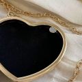 Mini Heart Shape Handbag for Girls & Women | Tassel Chain Strap Crossbody Bag | Evening Party Wedding Eid Clutch Purse | Small Shoulder Bag. 
