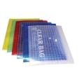 Pack of 12 A4 Size Documents Folder (Clear Bag) Colorful. 