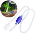 Aquarium Cleaner Vacuum Handheld Siphon Pump with Filter Nozzle Fish Tank Water Air Pump Cleaning Accessories. 