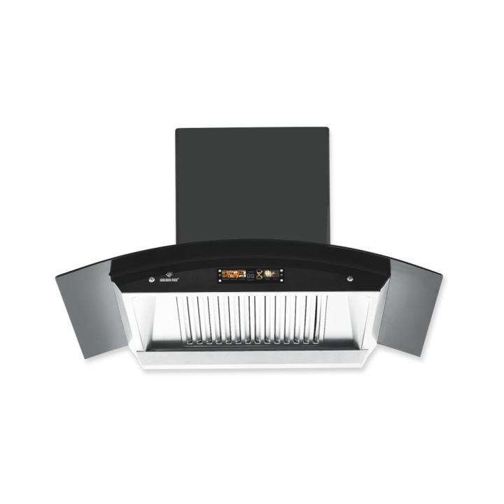 GOLDEN FUJI KITCHEN HOOD - 90CM/35INCHES - PURE COPPER MOTOR - HAND GESTURE SENSOR + TOUCH CONTROL - GF525