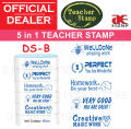 STACKABLE 5in1 Teacher Stamp | Cop Ulasan Guru | Compact Convenient Portable | Review Stamps for Teachers / Preink Stamp | FLASH. 