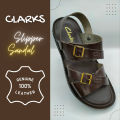 Clarks Leather Comfort Convertible Sandal Slipper. 