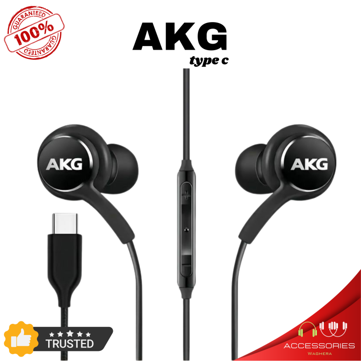 AKG Samsung Handsfree - USB C Type Jeck - 100% Original AKG Handsfree, High Quality Deep Bass with premium mic
