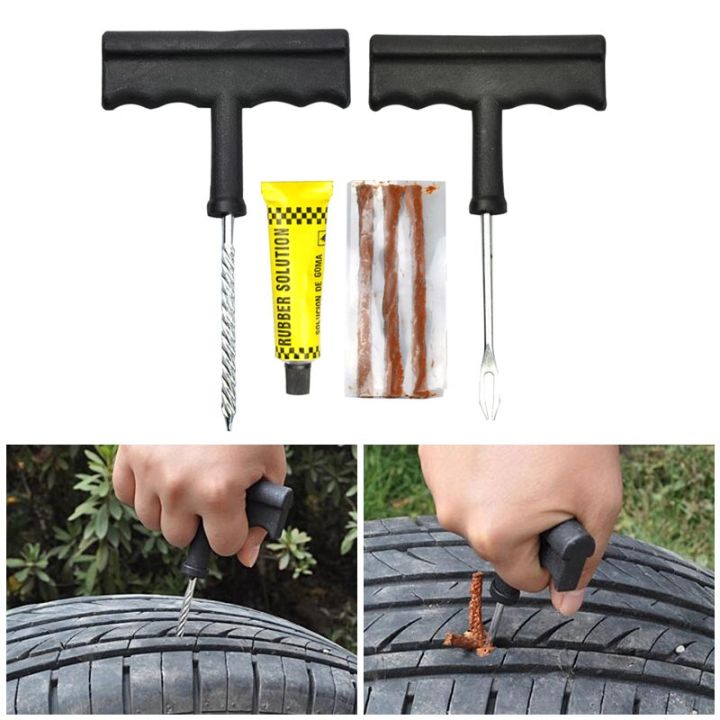 Car Tire Repair Kit Bike Tubeless Tire Tyre Puncture Plug Repair Tools Kits