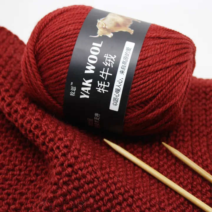 100g%20Yak%20Wool%20Yarn%20Advanced%20Wool%20Soft%20Warmth%20Skin%20Friendly%20Natural%20for%20Hand%20Knitting%20Scarves%20Sweaters%20Hats%20Coats%20Bags%20Socks%20-%20Image%204