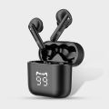 Faster E20 Pro ENC Wireless Earbuds Bluetooth Earphones 5.3 Headphones Stereo Bass with ENC Mic HD Voice 150Hrs Standby time,IPX4 Waterproof EarBuds with LED Power Display Charging Case, Earphones for Android iOS. 