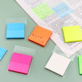 Sweet Journal 50 Sheets Transparent Multicolor PET Sticky Notes Waterproof Stickys Memo Messages Post it Notes. 