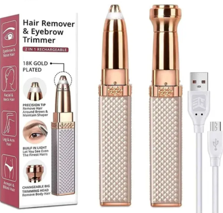 Flawless hair remover 2 in 1 Rechargeable Facial Hair Removal Machine For Women