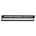 19Inch 24 Port Mountable Data Patch Panel CAT6 Network Cable Rack(Not Include Modules). 