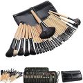 24 Pcs Professional Makeup Eyebrow Shadow Cosmetic Brush Set Kit With Pouch. 