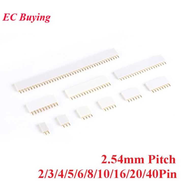 10pcs%202.54mm%20Pitch%20Single%20Row%20Female%20Pin%20Straight%20Female%20Header%20Connector%20Socket%201X2/3/4/5/6/8/10/16/20/40Pin%20%20For%20Arduino%20-%20Image%202