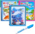 Magic Water Book Painting Drawing Coloring Board Book Doodle & Magic Water Pen. 
