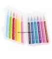 Pack of 12 Deli Brush Marker Felt Pen_ Markers Watercolor Brush Markers for calligraphy markers Sketching, Painting and Coloring - Multicolor. 