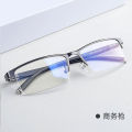 Business glasses frame half-frame myopia glasses frame for men with prescription light and can be equipped with glasses finished glasses myopia glasses. 