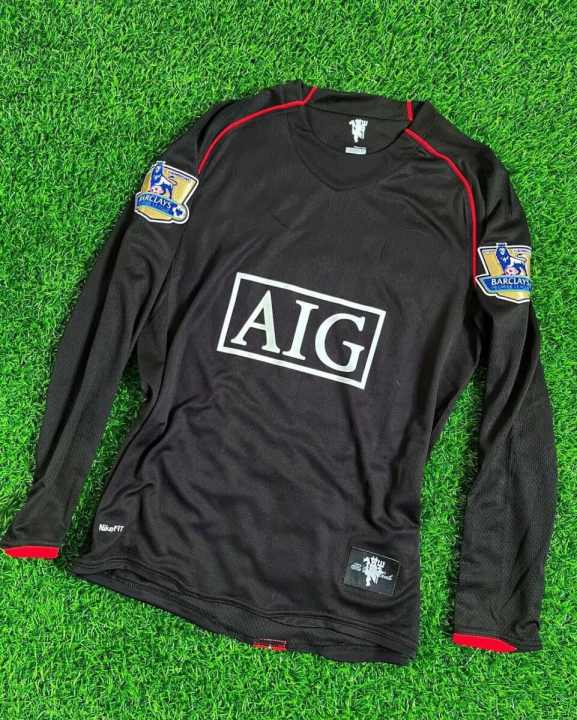 RONALDO 7 MANCHESTER United 2008 Champions League Final Shirt Long Full sleeve