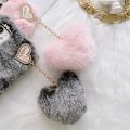 Plush Funny Soft Phone Case For Apple Funda iPhone 11 6 7 8 Plus X XS XR 12 13 14 Pro Max SE 2020 5S Winter Warm Hand Back Cover. 