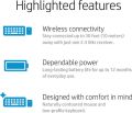 HP 200 – Wireless Keyboard and Mouse combo (QWERTY English and Arabic, Wireless, USB), Black. 