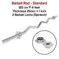 Barbell Zigzag W CURL  Sports Exercise Curl in 1 inch Diameter -FITNESSCLUB419. 